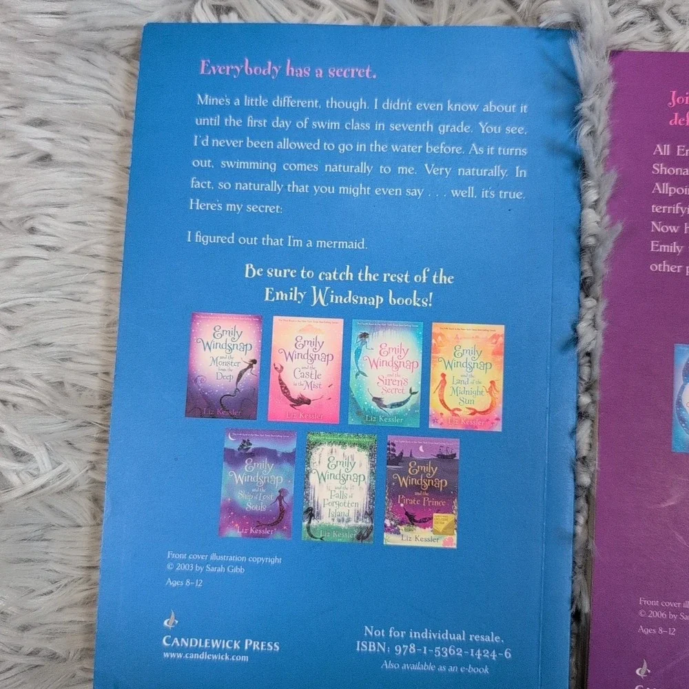 Lot of 3 Emily‎ Windsnap Books Liz Kessler Homeschool Fantasy Paperback